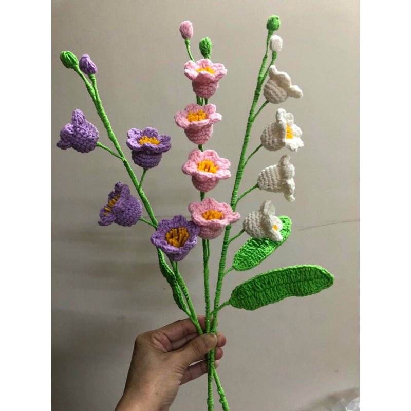 Hoa Chuông /hoa Linh Lan bằng Len handmade