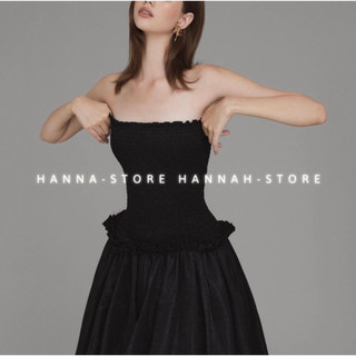 Đầm maxi quây bồng lụa vân mềm - Váy công chúa dài bồng 2 màu sang chảnh ngọt ngào thời trang Hannah Store