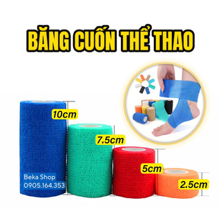 Băng cao su non, băng cuốn tự dính, băn cuốn cổ tay cổ chân, băng cuốn thể thao chống chấn thương