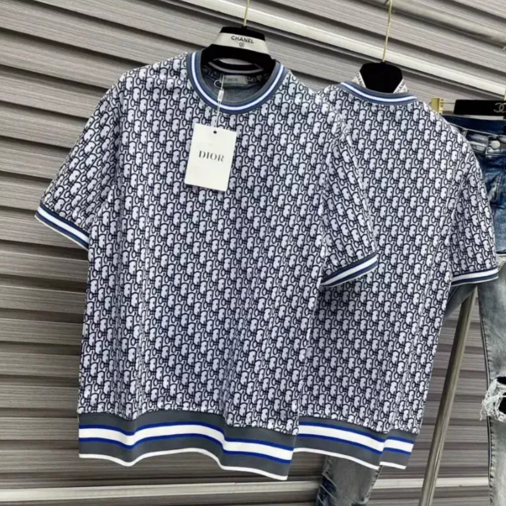 Áo Thun Nam Cổ Tròn Bo Gấu, Tay Hoạ Tiét Đi O Kín Thân 🔸 Unisex, Form Rộng, Cotton, A279