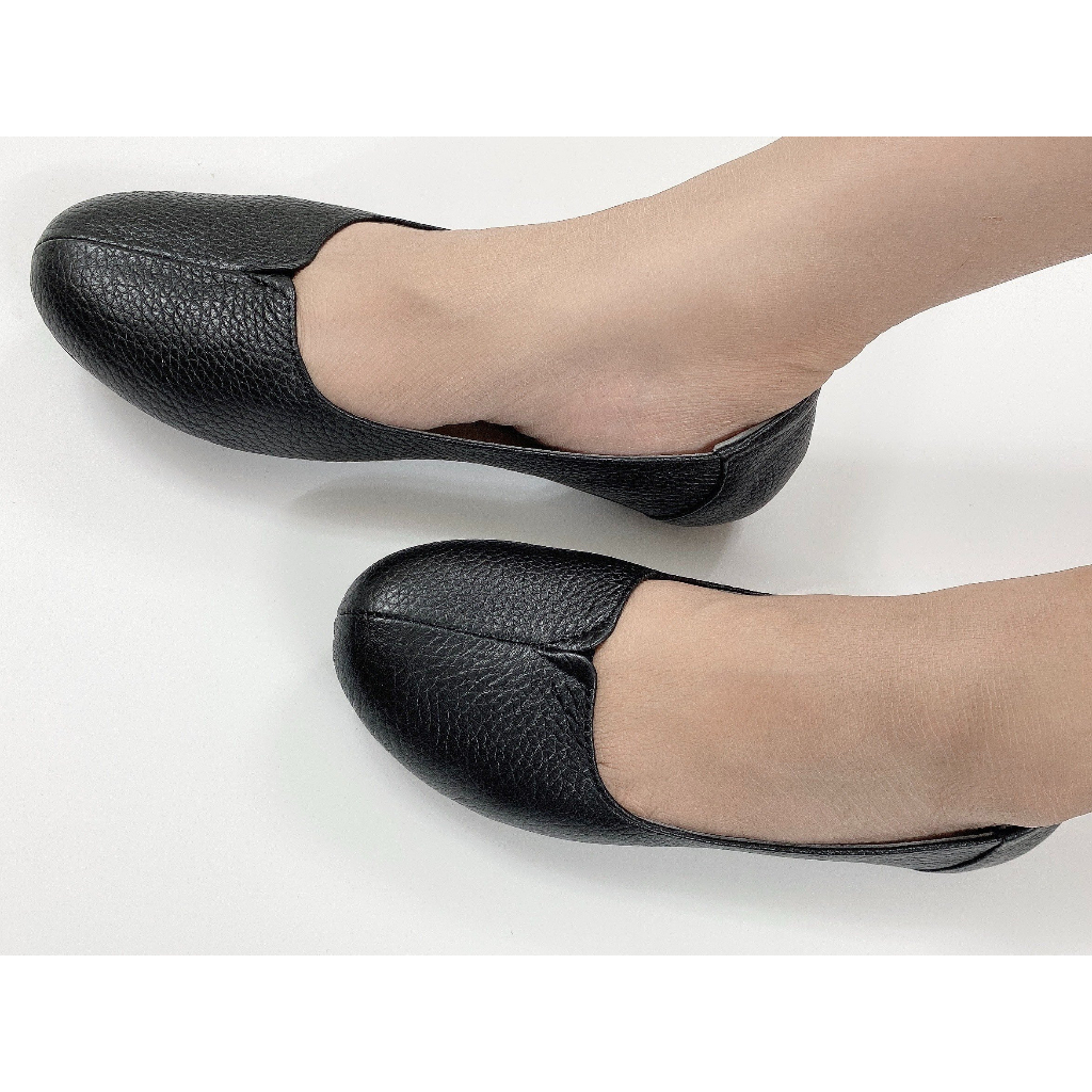 Giày  búp bê da thật đế bệt khoét tim 014- CÓ SIZE 40- FORM CHUẨN- CÓ BẢO HÀNH.