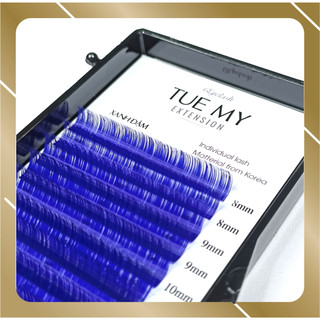 Xanh Dương Đậm - Mi Lụa Màu Classic 0.07 Mix Size (14 line)