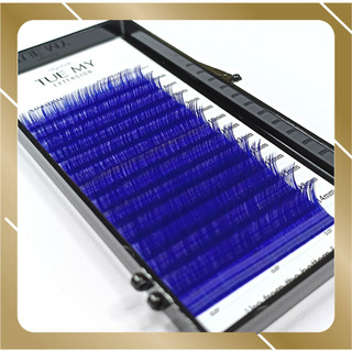 Xanh Dương Đậm - Mi Lụa Màu Classic 0.07 Mix Size (14 line)