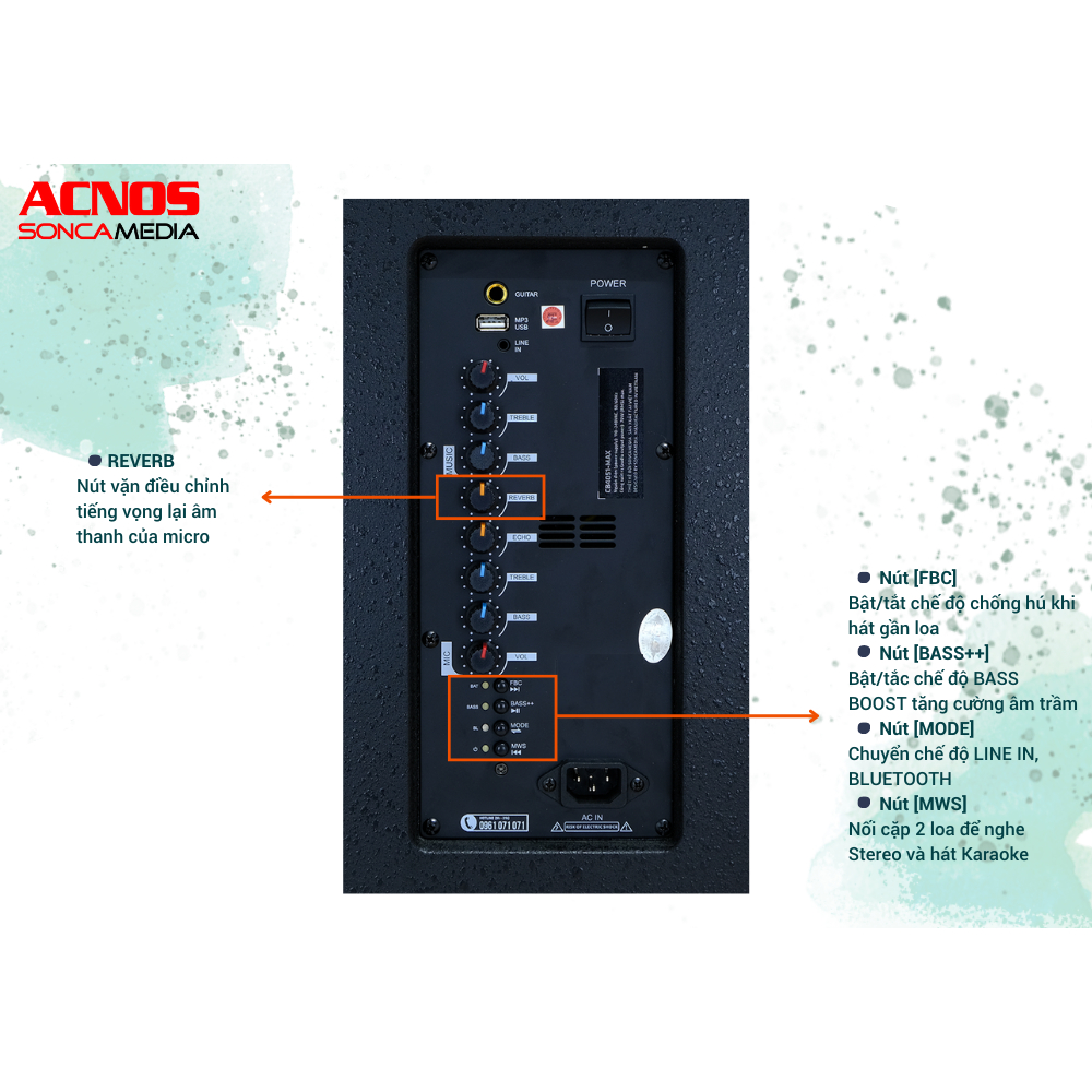 Dàn âm thanh di động ACNOS CB4051MAX