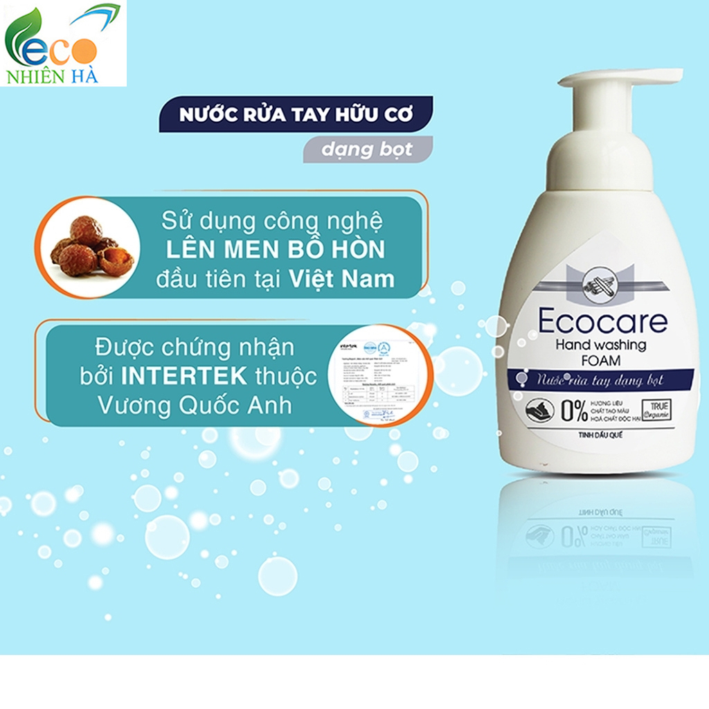 Nước rửa tay ECOCARE 4L tinh dầu nhài hữu cơ, nước rửa tay tạo bọt, không khô da tay