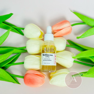 Serum v àng 24k dưỡng trắng nâng cơ mềm mịn da WellDerma G Plus 30ml