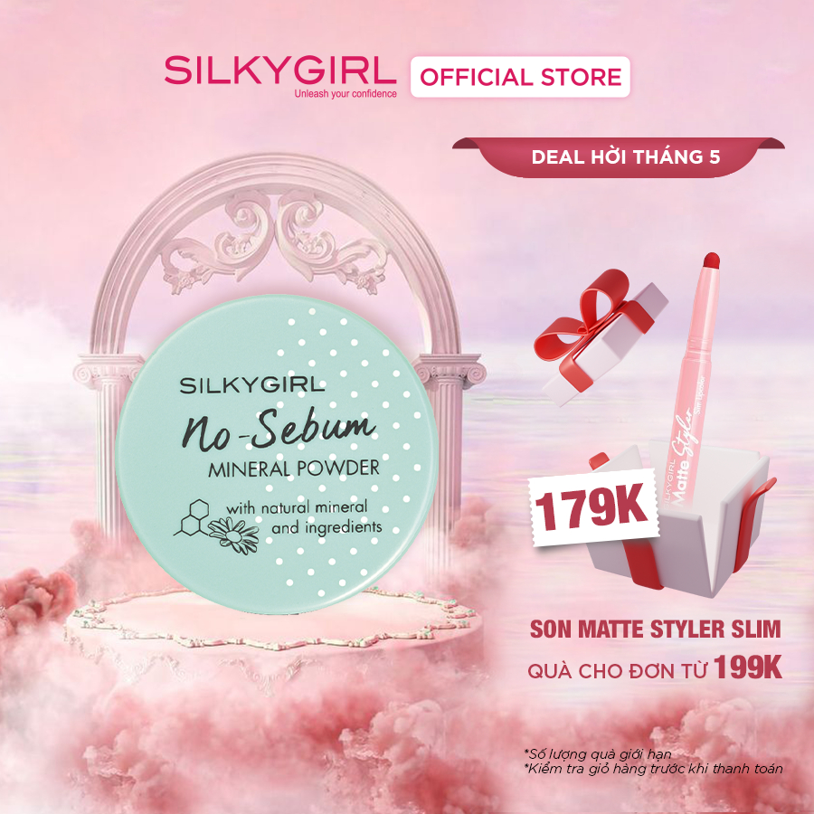 Phấn Phủ Khoáng Kiềm Dầu Silkygirl No-Sebum Mineral Powder 5g