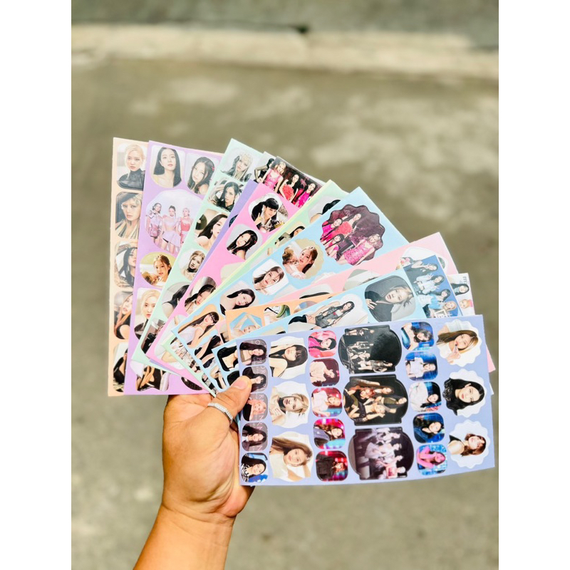 Set 12 tấm sticker nhóm Blackpink