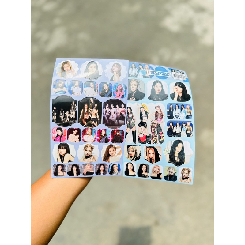 Set 12 tấm sticker nhóm Blackpink