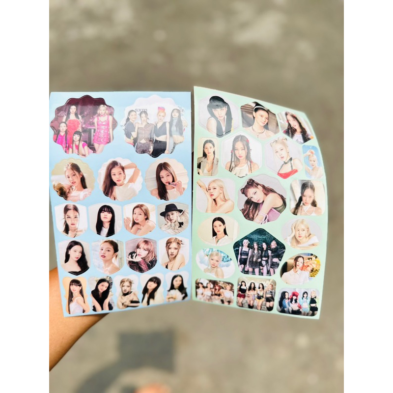 Set 12 tấm sticker nhóm Blackpink