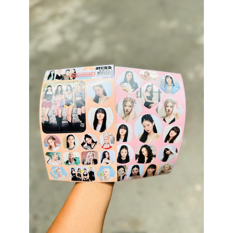 Set 12 tấm sticker nhóm Blackpink