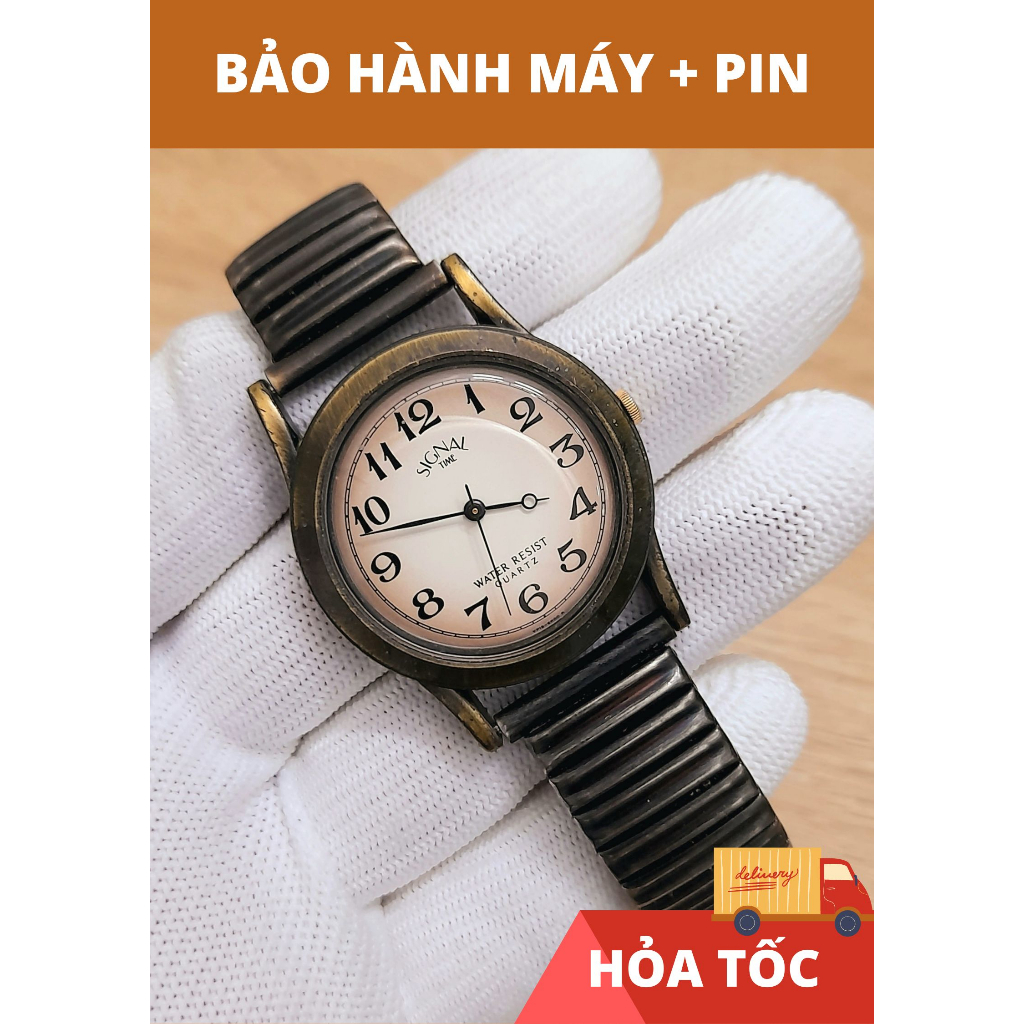 Đồng hồ nữ Signal hàng si Nhật màu giả cổ [Gò Vấp/Hỏa Tốc]