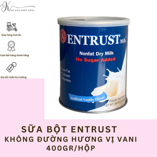 Sữa bột entrust nhập khẩu mỹ không đường dành cho người tiểu đường 400gr/hộp
