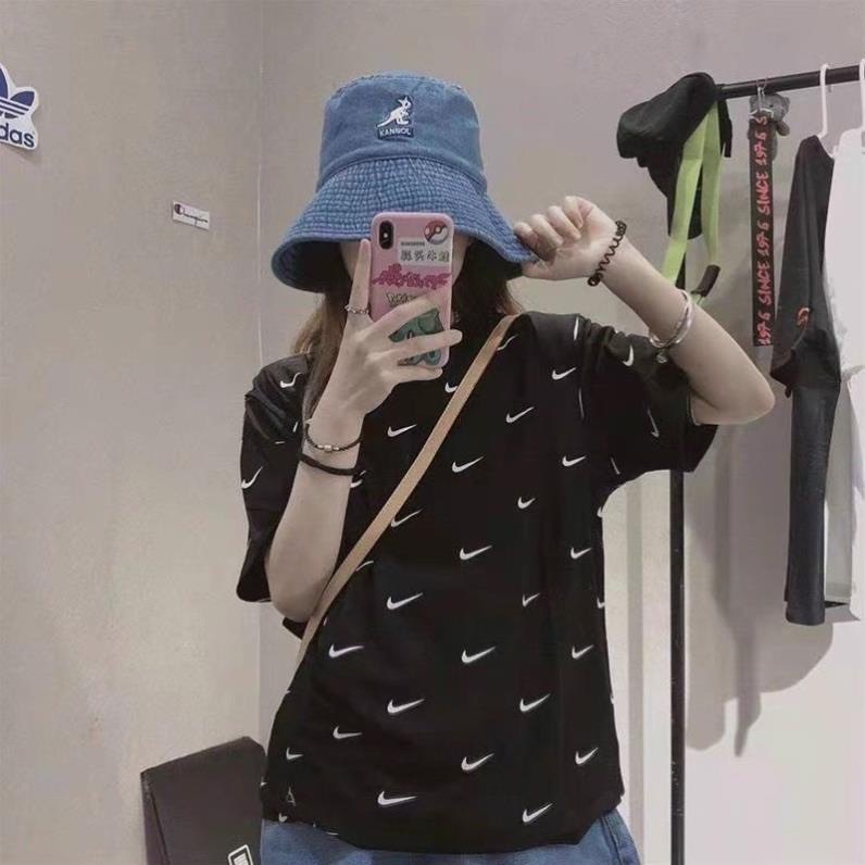 Áo Thun Nike Thêu swoosh logo thêu Hàng chuẩn - Áo Thun Tay lỡ - Áo phong nike repsaigon
