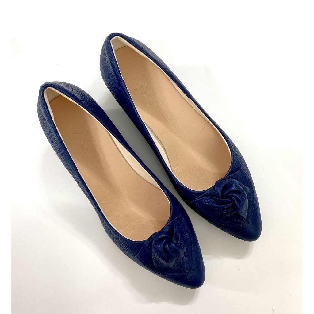 Giày Búp Bê Đế Xuồng 5cm Da Thật Êm Chân Màu Đen Cao Cấp 506- FORM NHỎ - CÓ BẢO HÀNH.