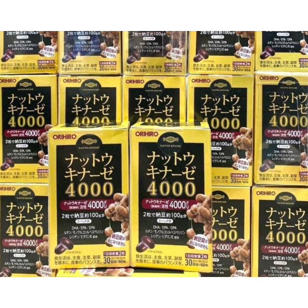 Viên Uống Hỗ Trợ Phòng Đột Quỵ 4000 FU Nhật Bản 60 Viên