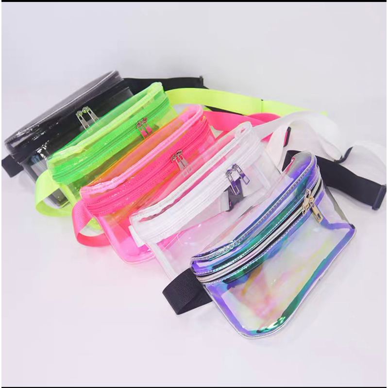 Túi đeo hông trong suốt nhựa PVC |Phụ kiện Rave - Phụ kiện EDM - Music festival - Lễ hội âm nhạc