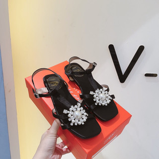 Sandal lụa tag ngọc đá roger fullbox