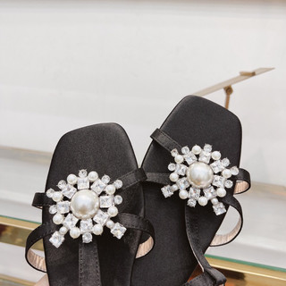 Sandal lụa tag ngọc đá roger fullbox