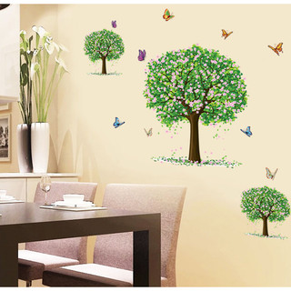 Combo 3 decal dán tường hoa lá các loại