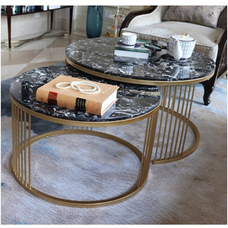 Bộ bàn trà tròn, bàn trà đôi tròn, cặp bàn trà sofa phòng khách, bàn cà phê bàn decor, mặt đá ceramic