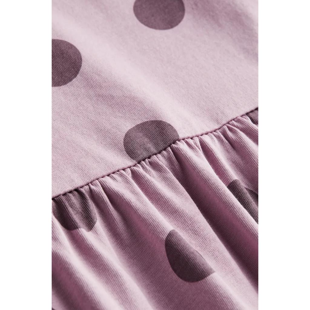 Váy sát nách cánh tiên heart kẻ xanh tím chấm bi HM H&M_hàng chính hãng authentic