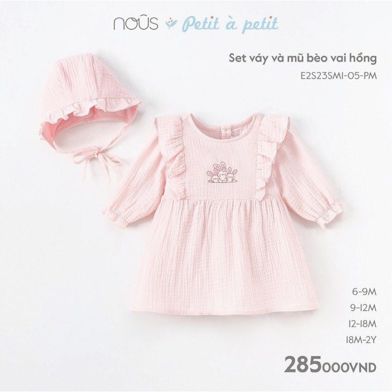 NOUS chính hãng - Váy/yếm cho bé