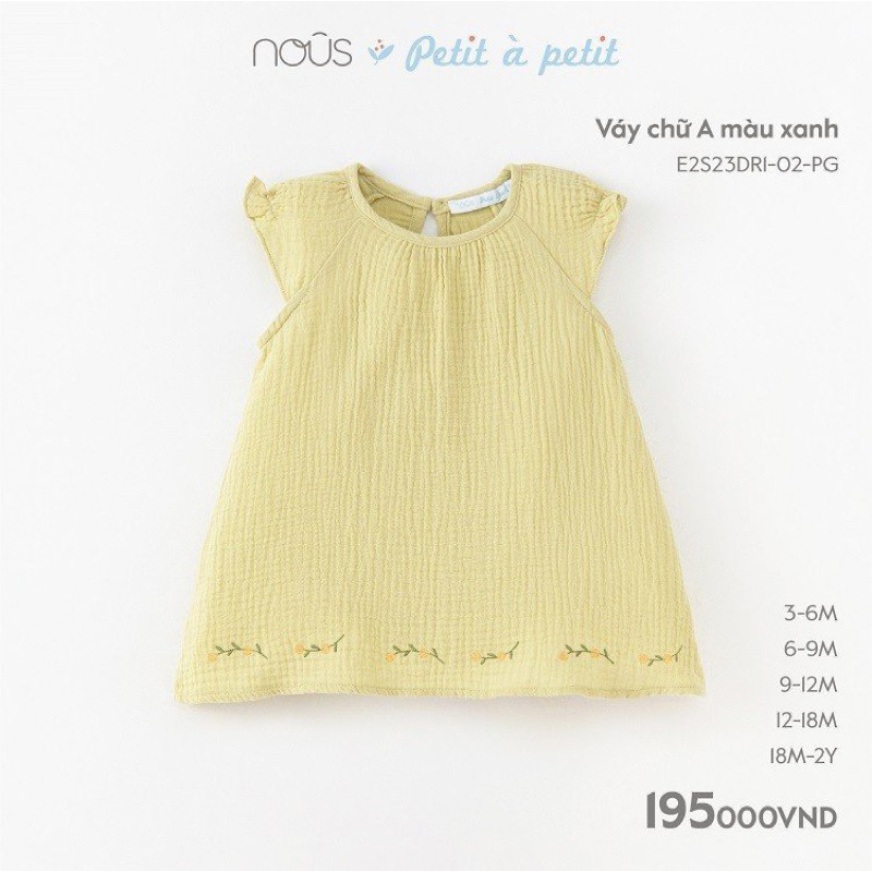 NOUS chính hãng - Váy/yếm cho bé