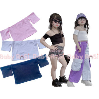 áo ống trễ vai trơn cho bé gái