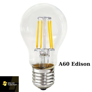 Bóng đèn led edison a60 4w ánh sáng vàng đui e27