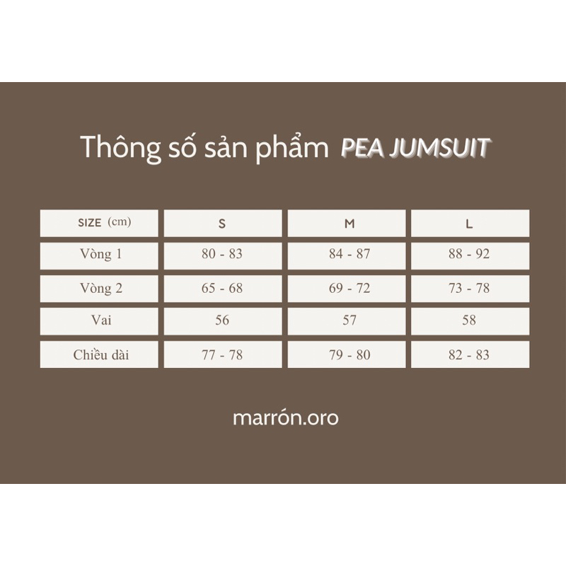 Set bộ PEA JUMPSUIT by Marron oro
