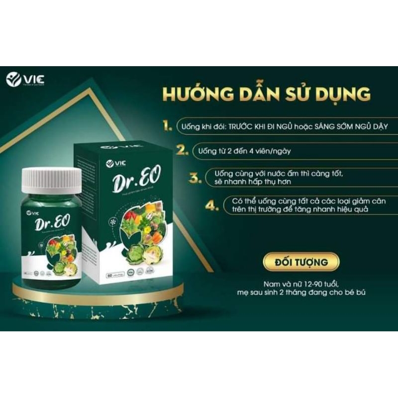 HỘP 60 VIÊN KHÔNG CHUẨN 1 ĐỀN 10. VIÊN XƠ DR EO CHÍNH HÃNG VIC