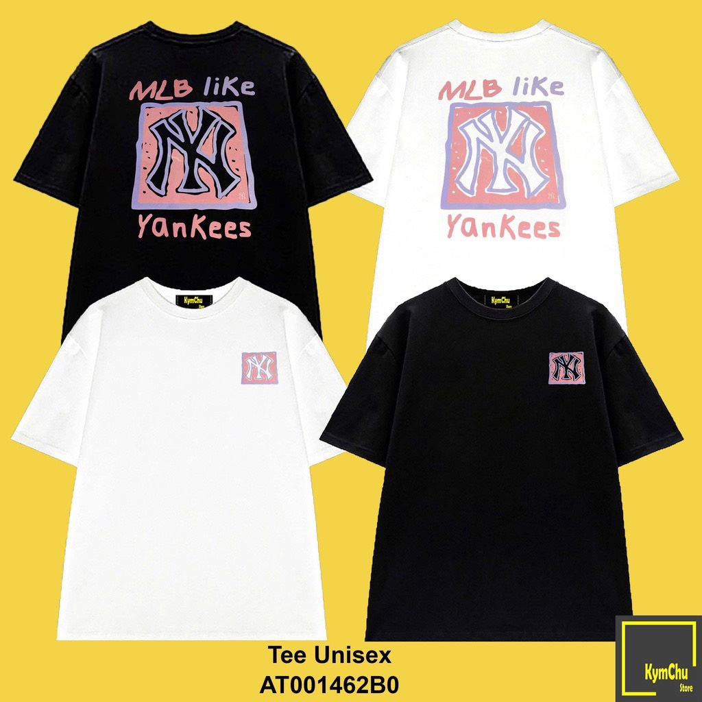 Áo Thun MLB Form Rộng Tay Lỡ Vải Cotton Cao Cấp , Áo Phông MLB LIKE Yankees Nam Nữ