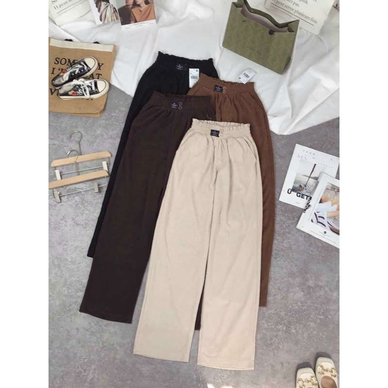 Culottes Kaki Nhung Tăm - Nhím Xù Shop