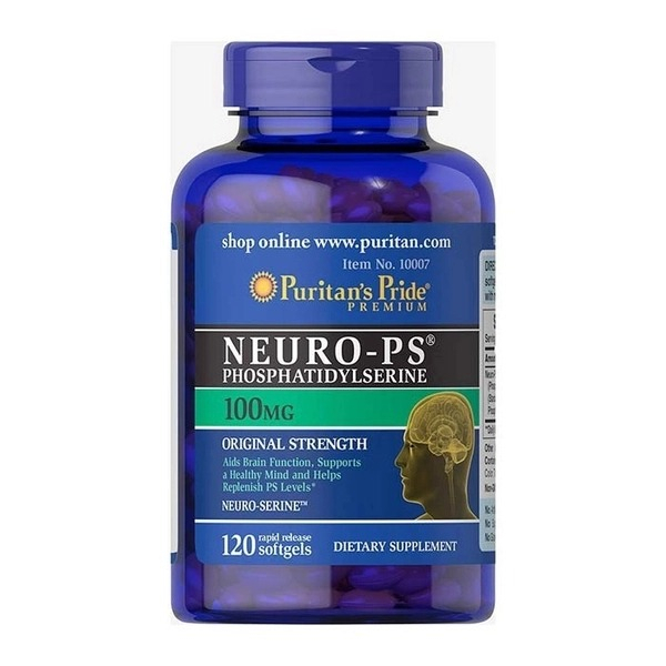 Viên Uống Hỗ Trợ Não Bộ Puritan's Pride Neuro-PS Phosphatidylserine 100mg Hộp 120 viên