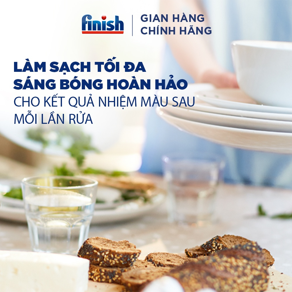 Muối rửa chén bát Finish loại 1kg - Hàng chính hãng
