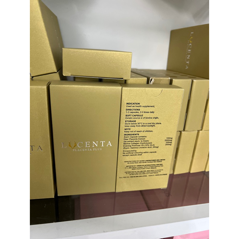 [ 10 viên/ Vỹ ] Viên uống Lucenta placenta plus - 1 Vỹ = 10 viên, nhập khẩu New Zealand .