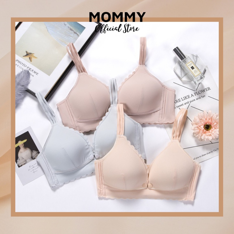 Áo ngực cho con bú Áo lót bầu su tăm LOẠI 1 mềm mịn chống chảy sệ MOMMY