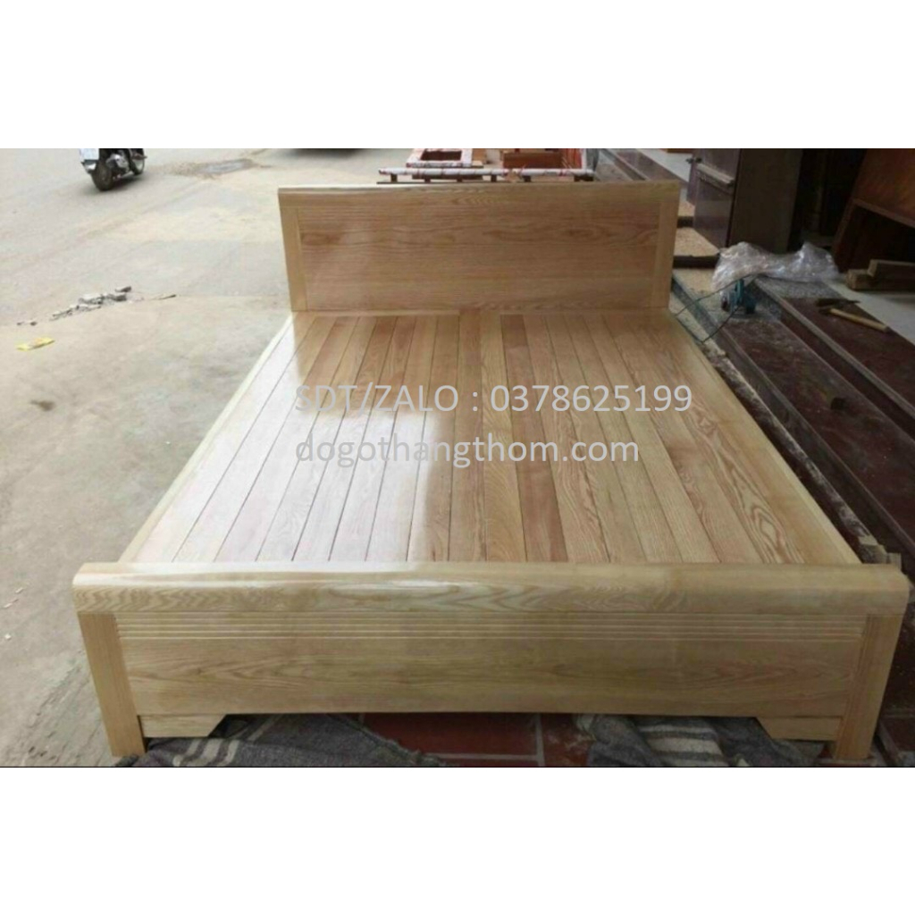 giường ngủ gỗ sồi 1m6x2m giác phản