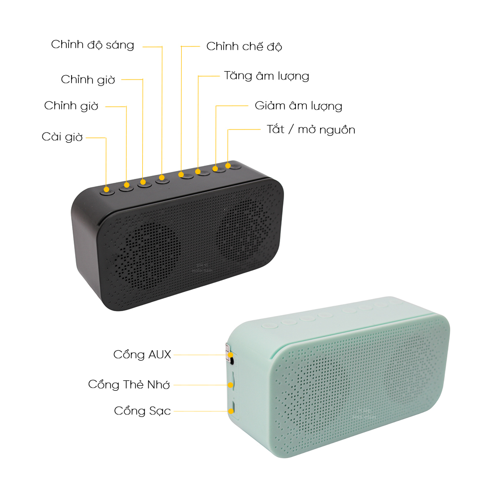 G50 Loa Gương Bluetooth Màn Hình Led Mini Giá Rẻ | Đài FM - Tích Hợp Đồng Hồ - Báo Thức - Màn Hình Gương | BigBuy360 - bigbuy360.vn