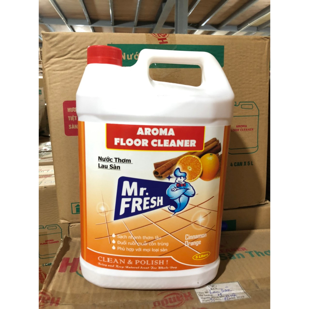 Can 5L Nước thơm lau sàn Mr.fresh  Hương Cam quế