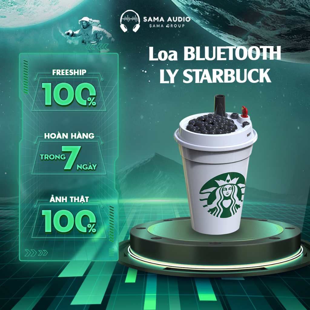 Loa Bluetooth MK-401 Hình Ly Starbucks - Loa Trầm Ấm - Thiết Kế Độc Đáo - Loa Không Dây Decor Siêu Cute