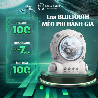 Loa bluetooth phi thuyền mèo phi hành gia - kiểu dáng dễ thương - âm thanh xuất sắc