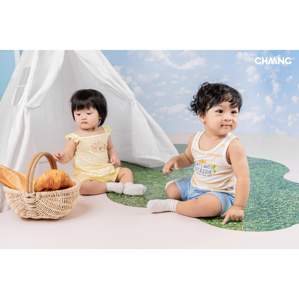 Chaang bộ ba lỗ hai dây cho bé SS23D01