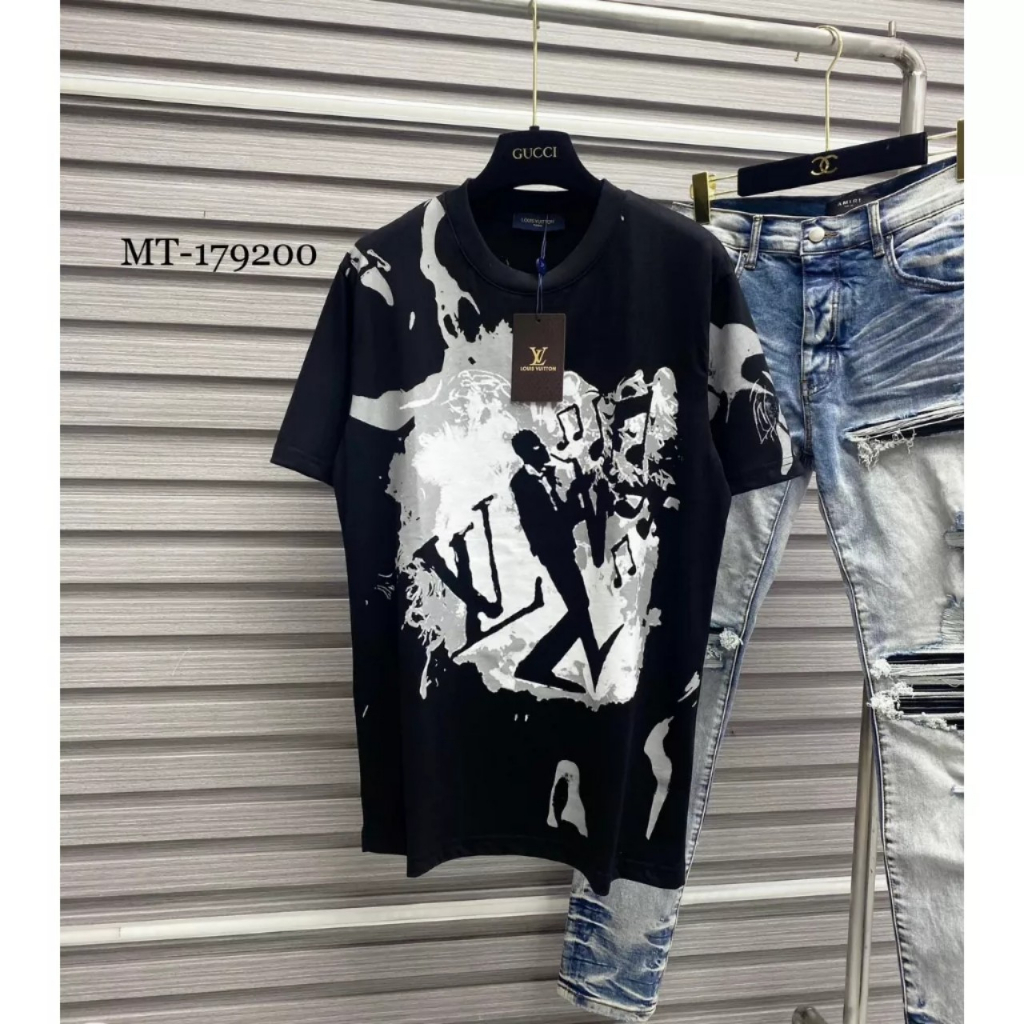 Áo thun LV form Unisex 100% cotton , Áo phông  form rộng họa tiết sôi động trẻ trung