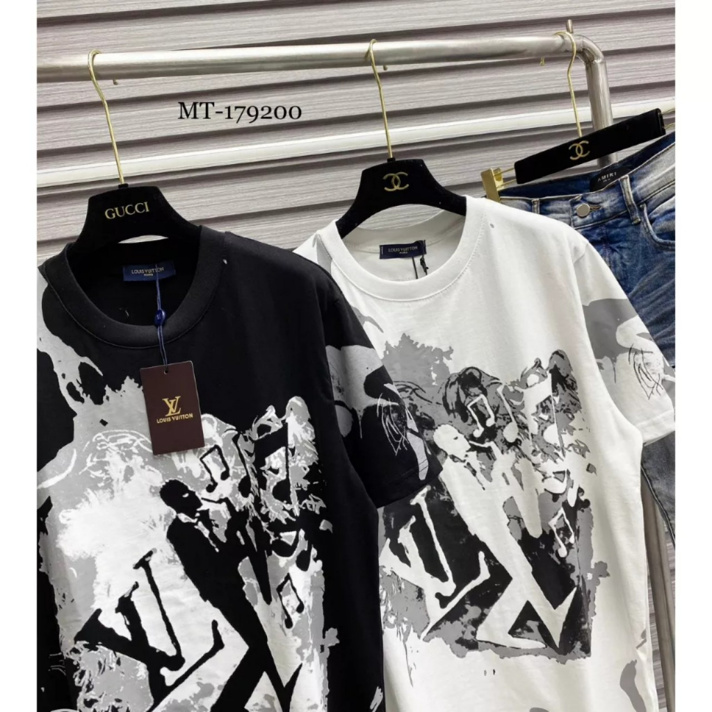 Áo thun LV form Unisex 100% cotton , Áo phông  form rộng họa tiết sôi động trẻ trung