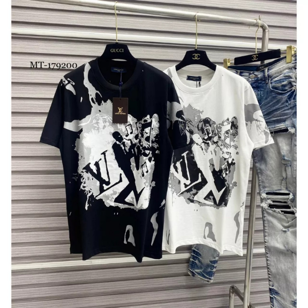 Áo thun LV form Unisex 100% cotton , Áo phông  form rộng họa tiết sôi động trẻ trung