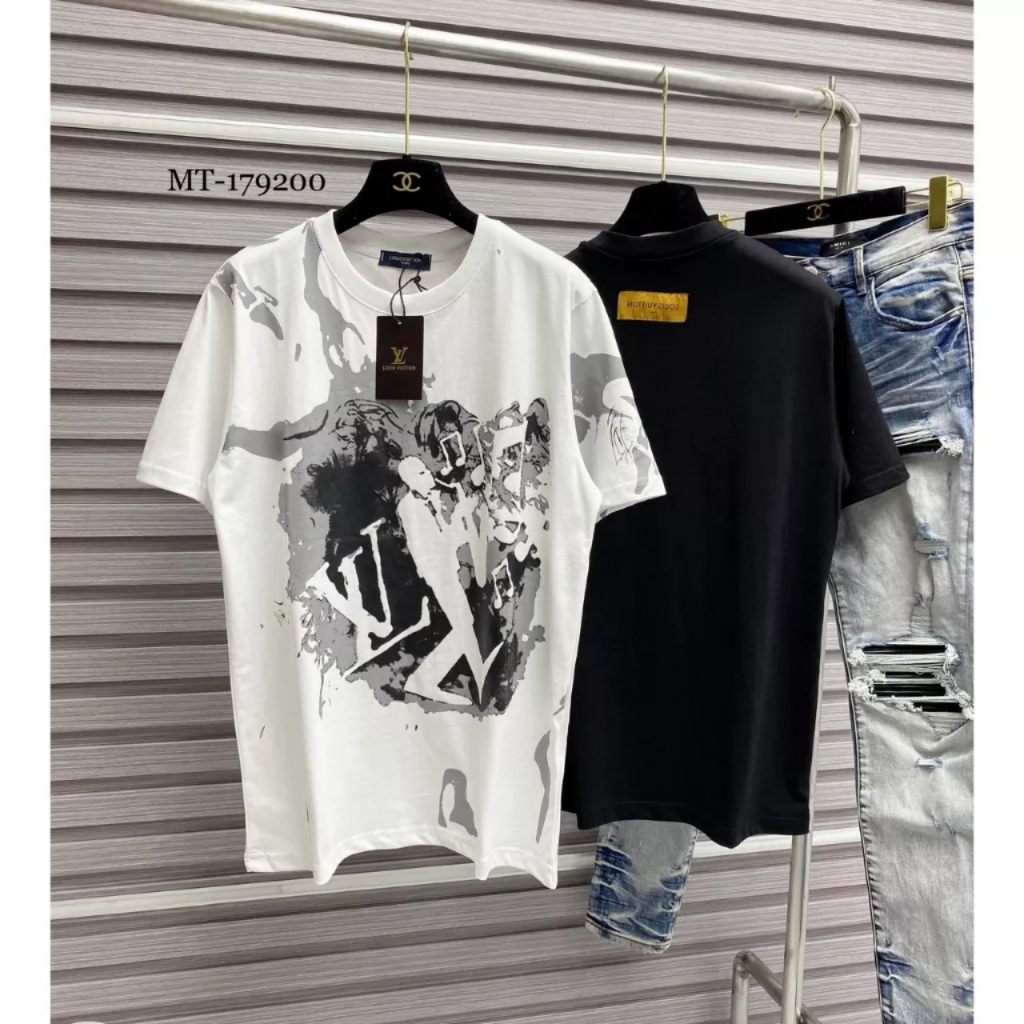 Áo thun LV form Unisex 100% cotton , Áo phông  form rộng họa tiết sôi động trẻ trung