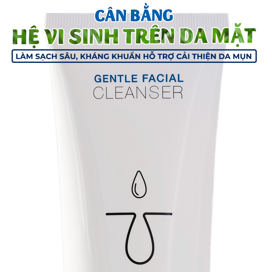 Sữa Rửa Mặt- Gentle Facial Cleanser- Cân Bằng Hệ Vi Sinh Trên Da- 100ml- Homisilk