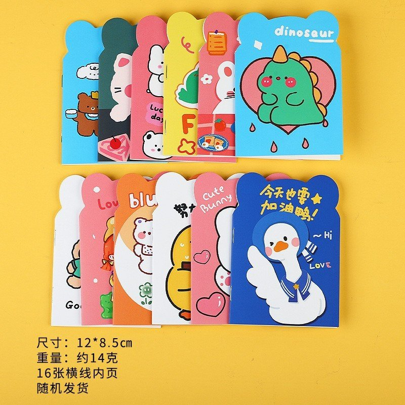 Sổ Tay Mini a7 Hình Tai Gấu Dễ Thương Dùng Làm Giấy Ghi Chú,...